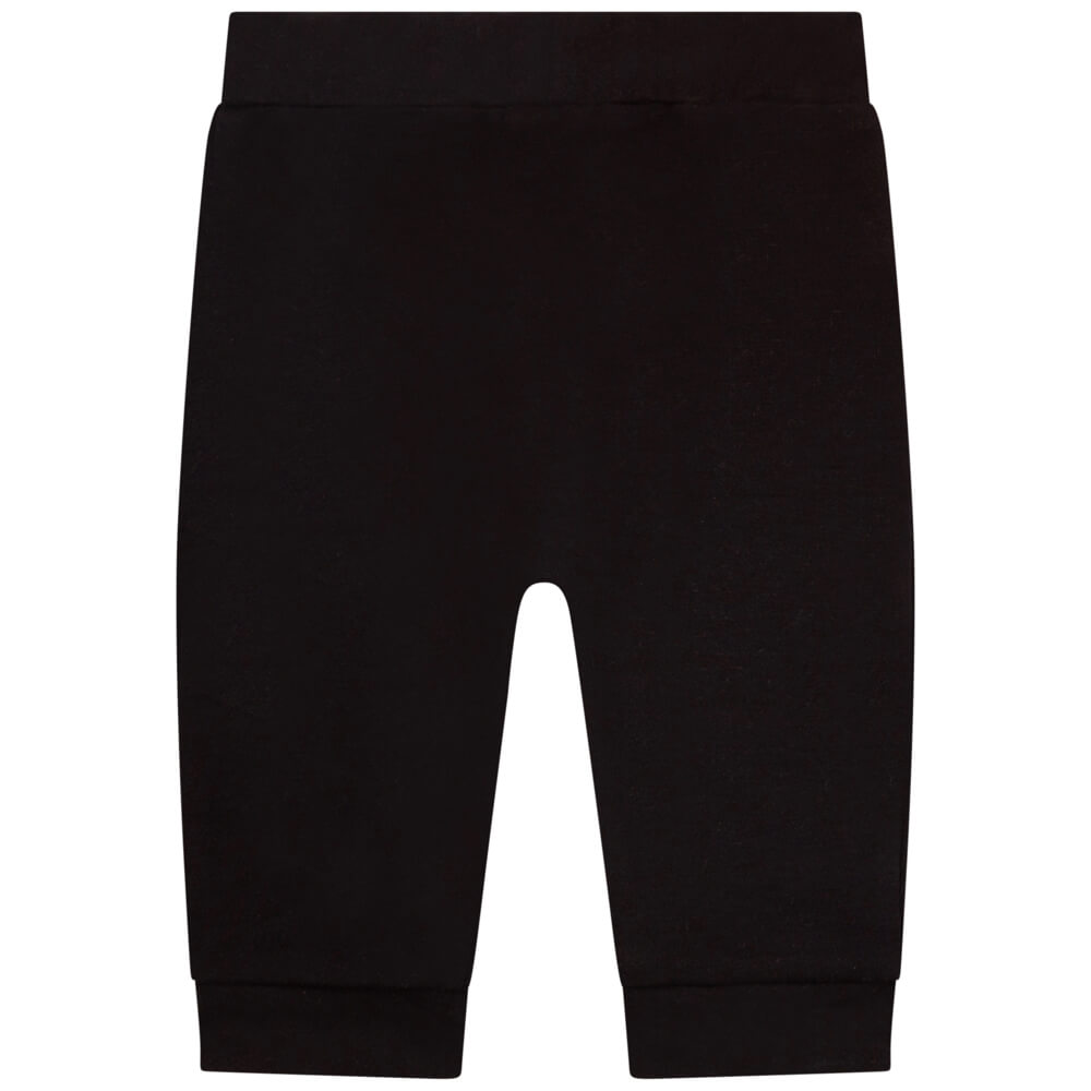 Karl Lagerfeld Baby Girls White & Black T-Shirt and Leggings Combo Set