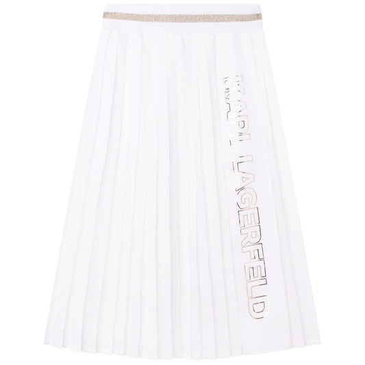Karl Lagerfeld Girls White Long Skirt