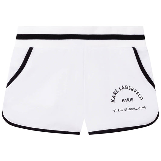 Karl Lagerfeld Girls White Shorts
