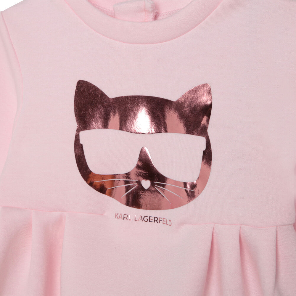 Karl Lagerfeld Baby Girls Pink Dress