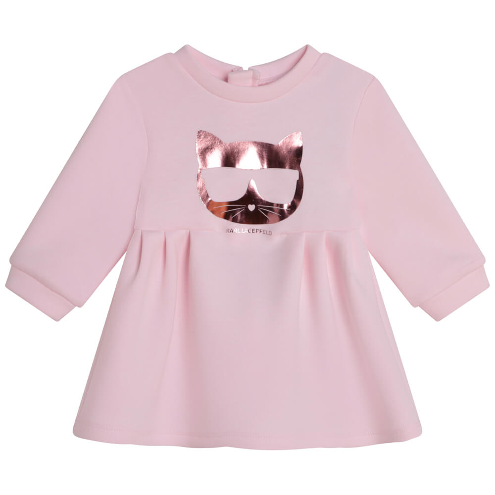 Karl Lagerfeld Baby Girls Pink Dress