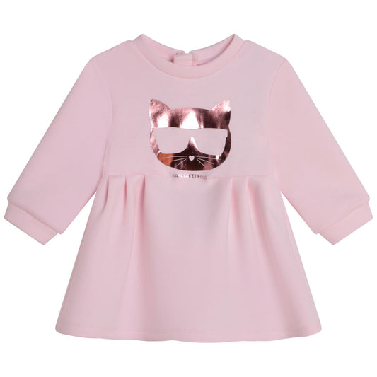 Karl Lagerfeld Baby Girls Pink Dress