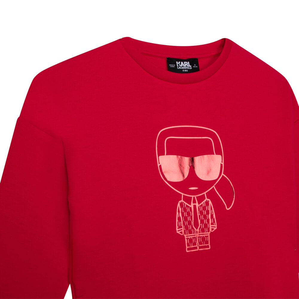 Karl Lagerfeld Girls Pink Jumper Dress