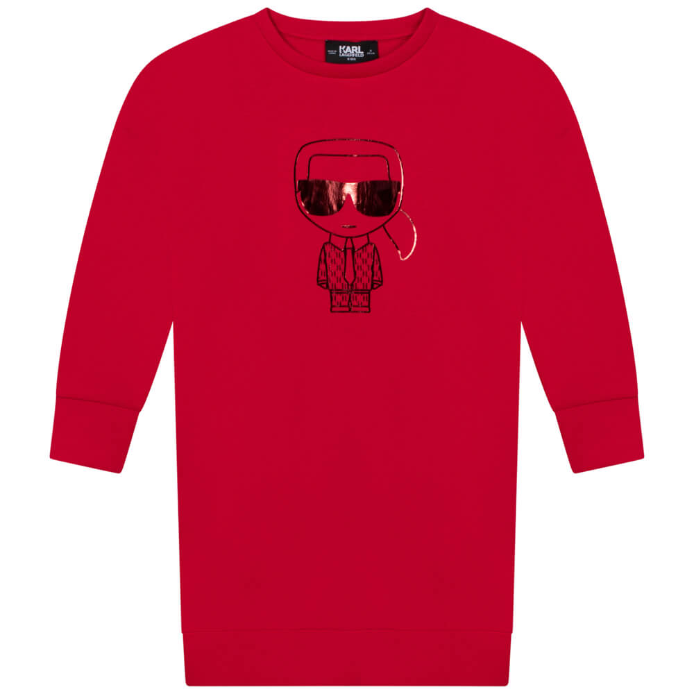 Karl Lagerfeld Girls Pink Jumper Dress