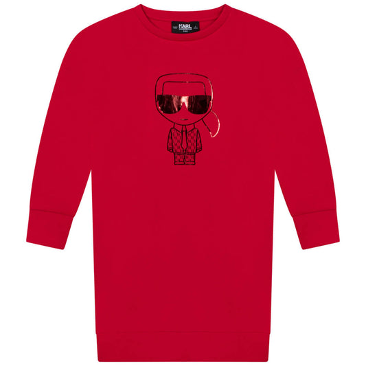 Karl Lagerfeld Girls Pink Jumper Dress