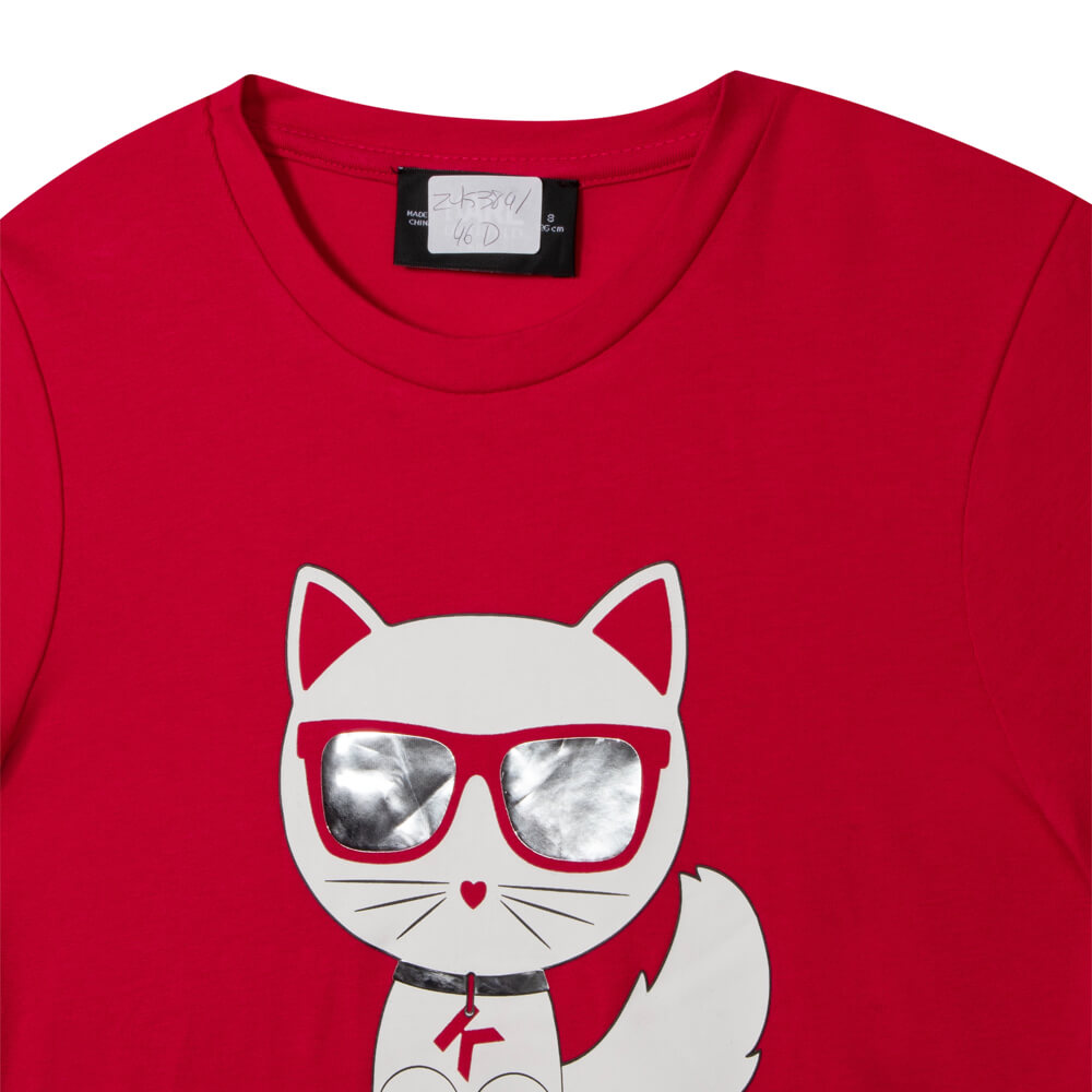 Karl Lagerfeld Girls Pink Short Sleeves T-Shirt