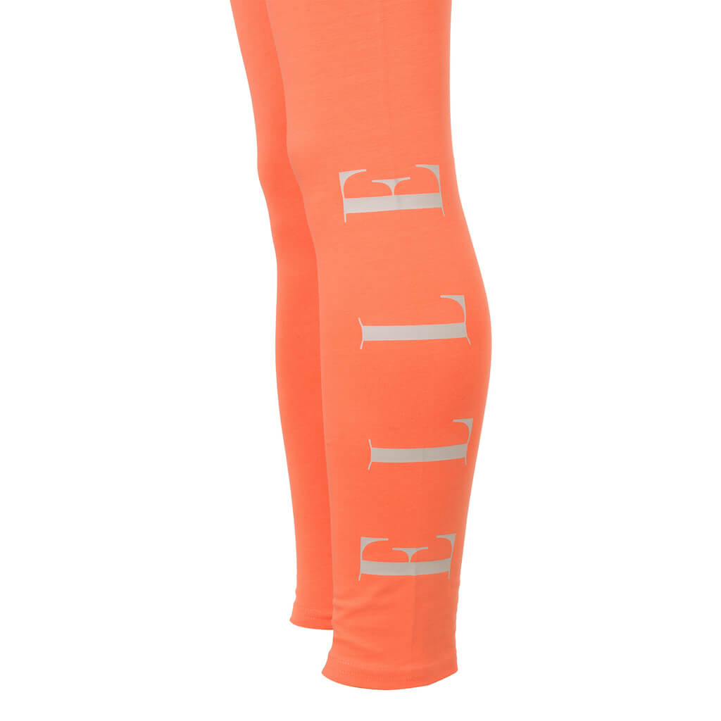 Elle Girls Summer Neon Orange Leggings