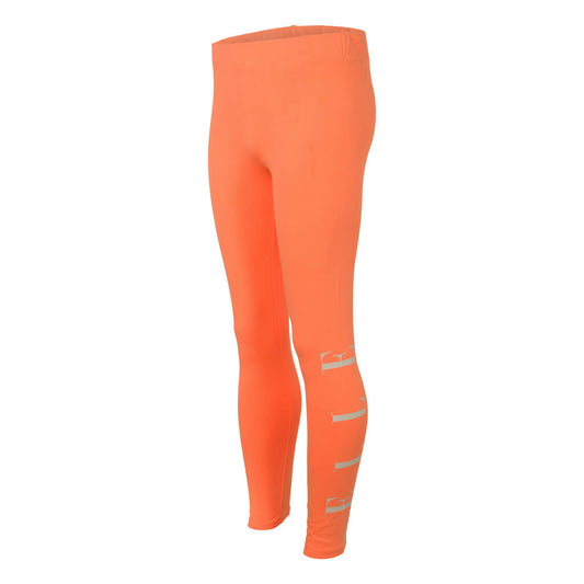 Elle Girls Summer Neon Orange Leggings