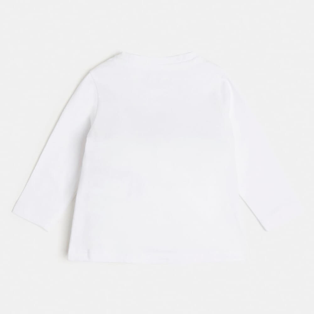 Guess Girls White Logo Top With Funky Logo