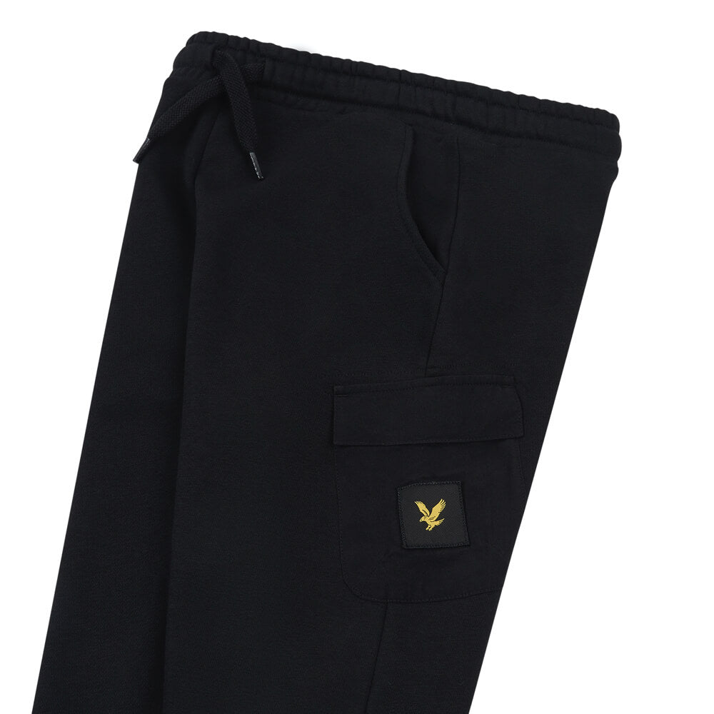 Lyle & Scott Boys Black Joggers With Pockets