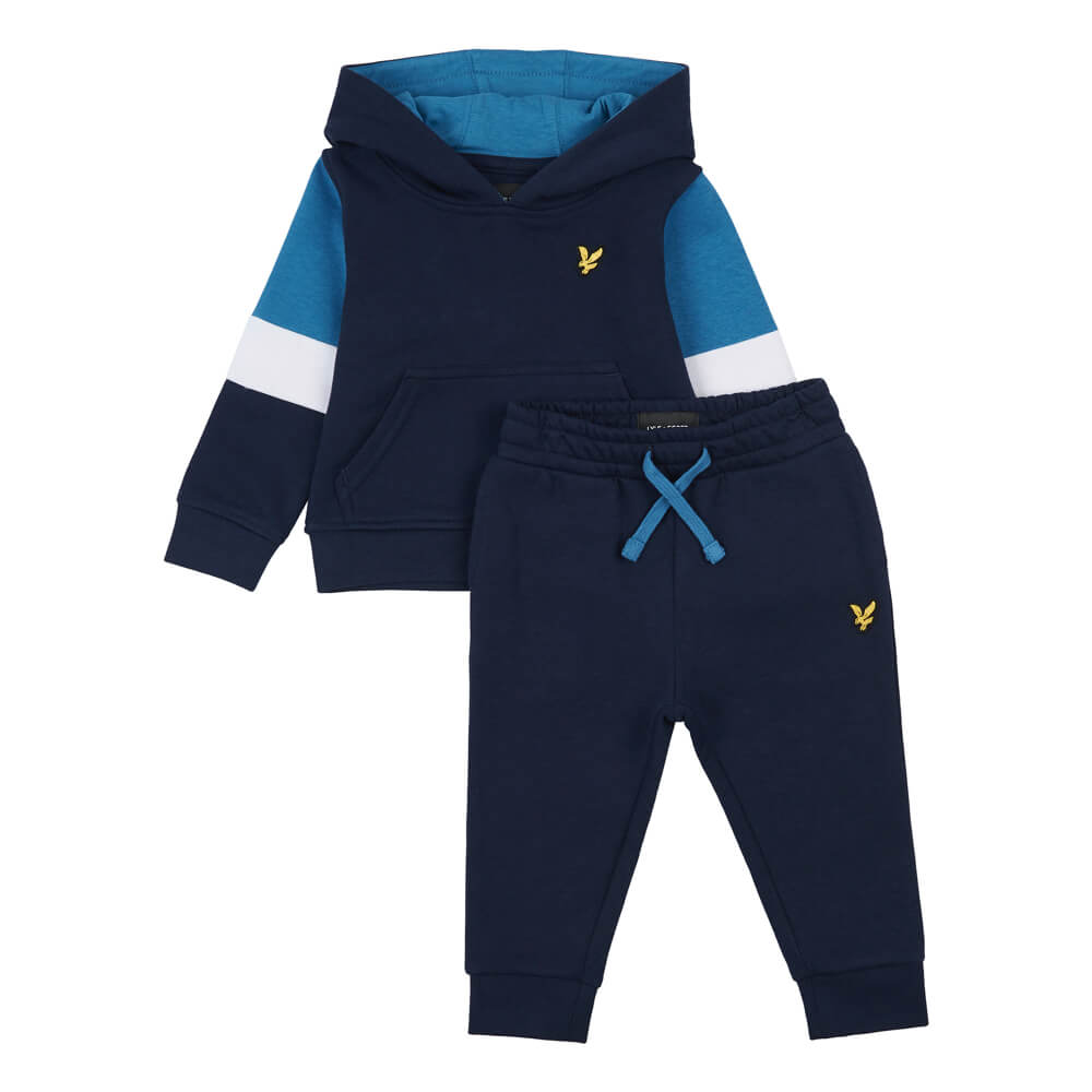 Lyle & Scott Baby Boys Navy Over the Head Hoodie & Joggers