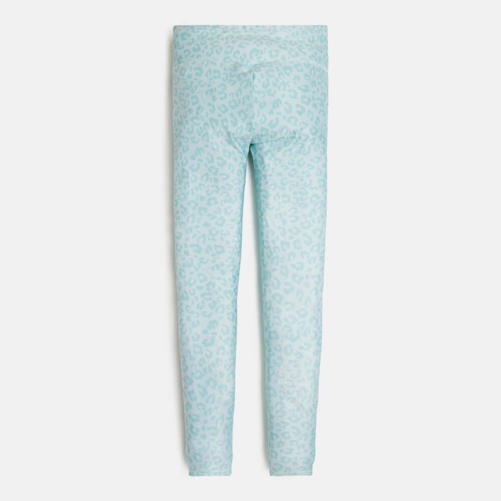 Guess Girls Green & Leopard Microfibre Leggings