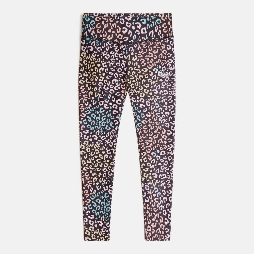 Guess Girls Brown & Leopard Microfibre Leggings