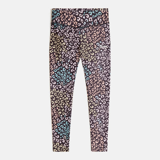 Guess Girls Brown & Leopard Microfibre Leggings