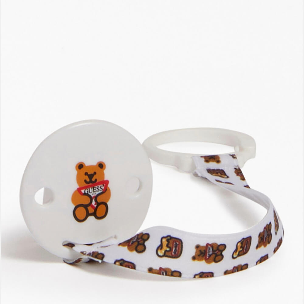 Guess Unisex Brown & Multi-colour Babys Milk Bottles Pacifier and Ribbon