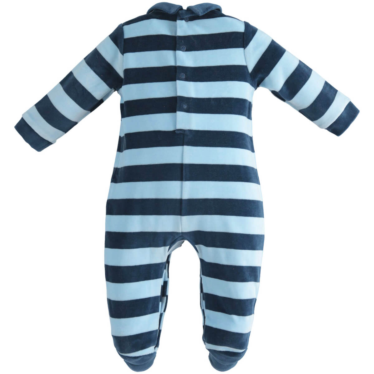 Minibanda Baby Boys Blue Romper With Feet