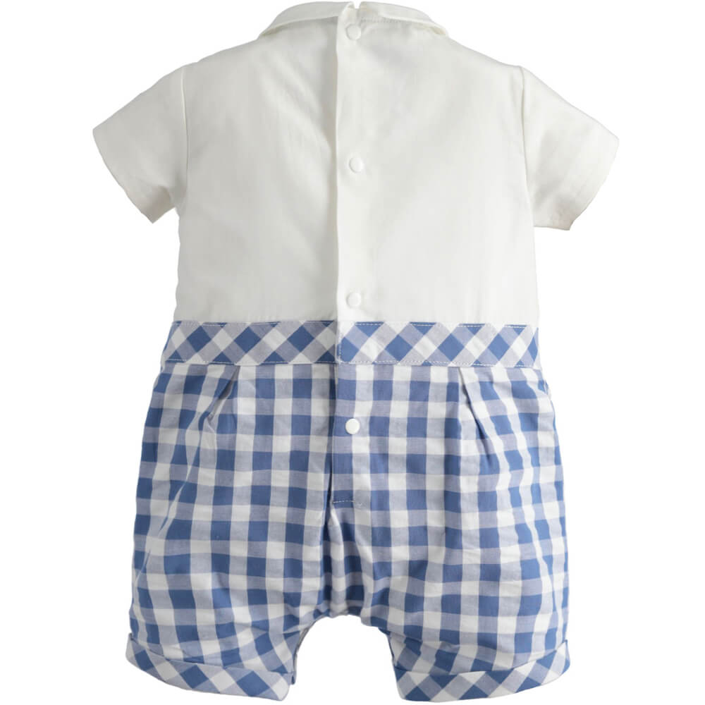 Minibanda Baby Boys Cream Summer Babysuit