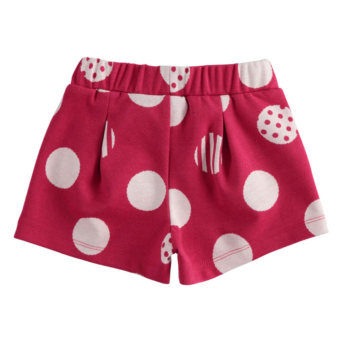 Minibanda Baby Girls Red Short Knitted Trousers