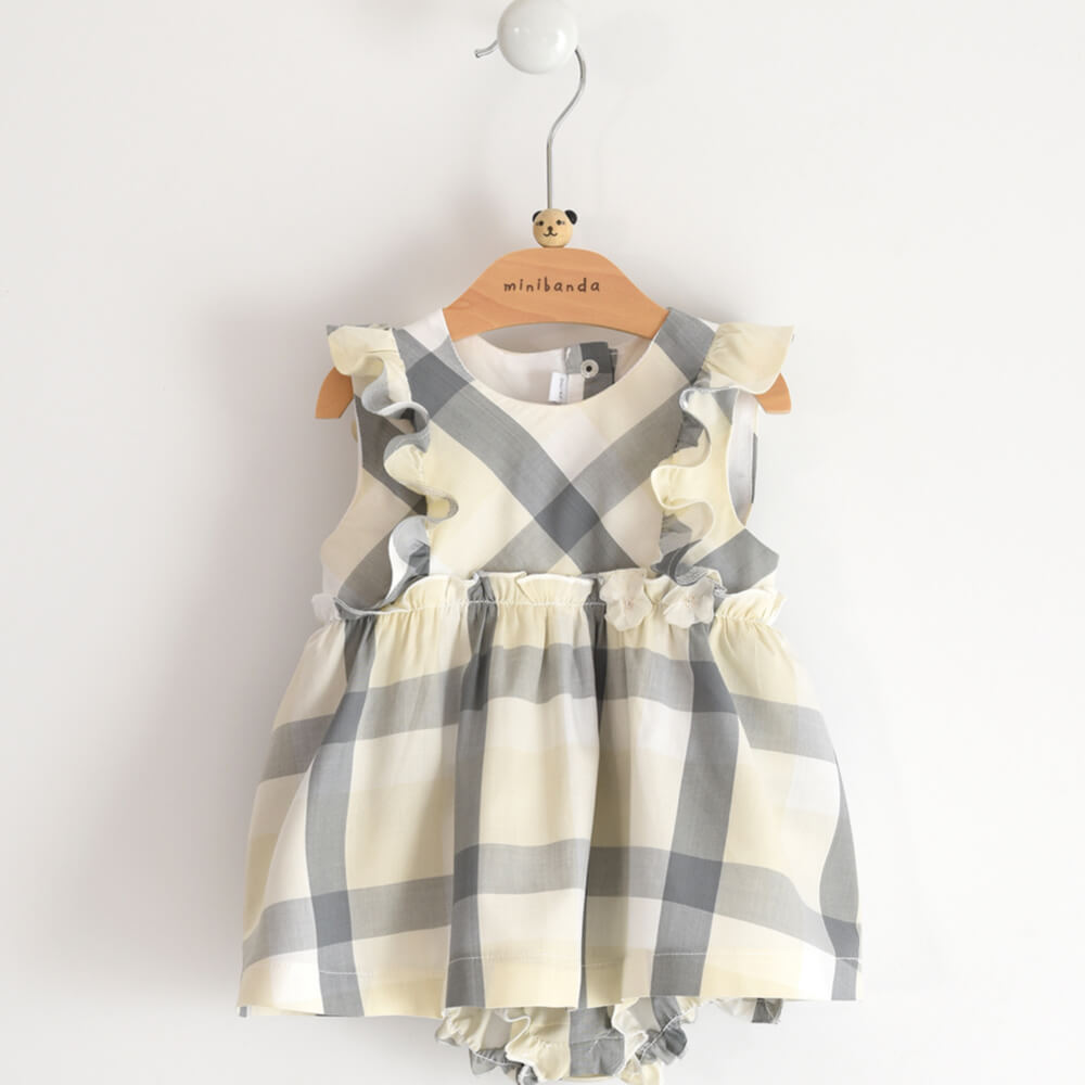 Minibanda Baby Girls Cream Dress