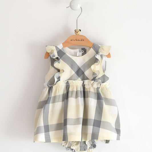 Minibanda Baby Girls Cream Dress