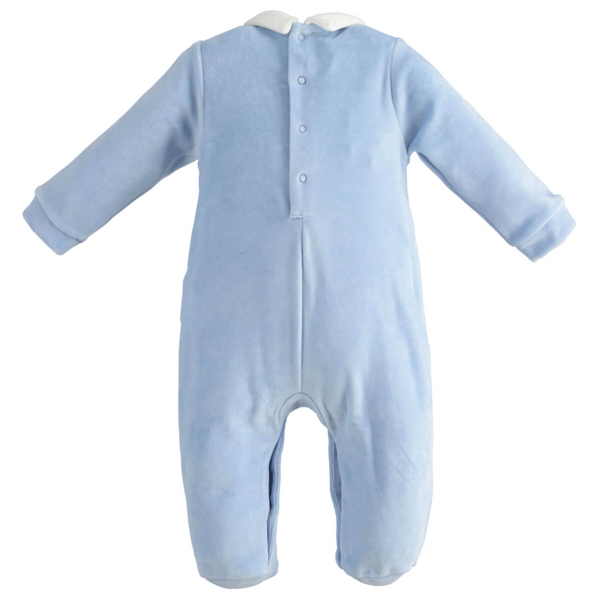 Minibanda Unisex Blue Romper With Feet