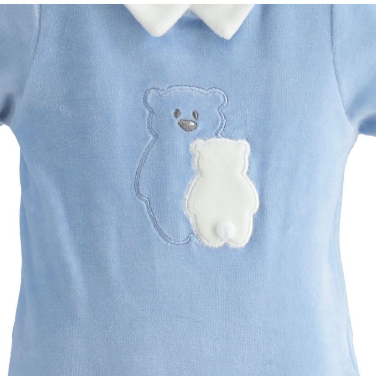 Minibanda Unisex Blue Romper With Feet