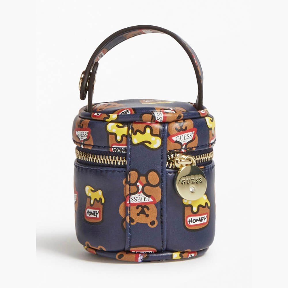 Guess Unisex Brown & Multi-colour Babys Pacifier (Dummy) Holder Case