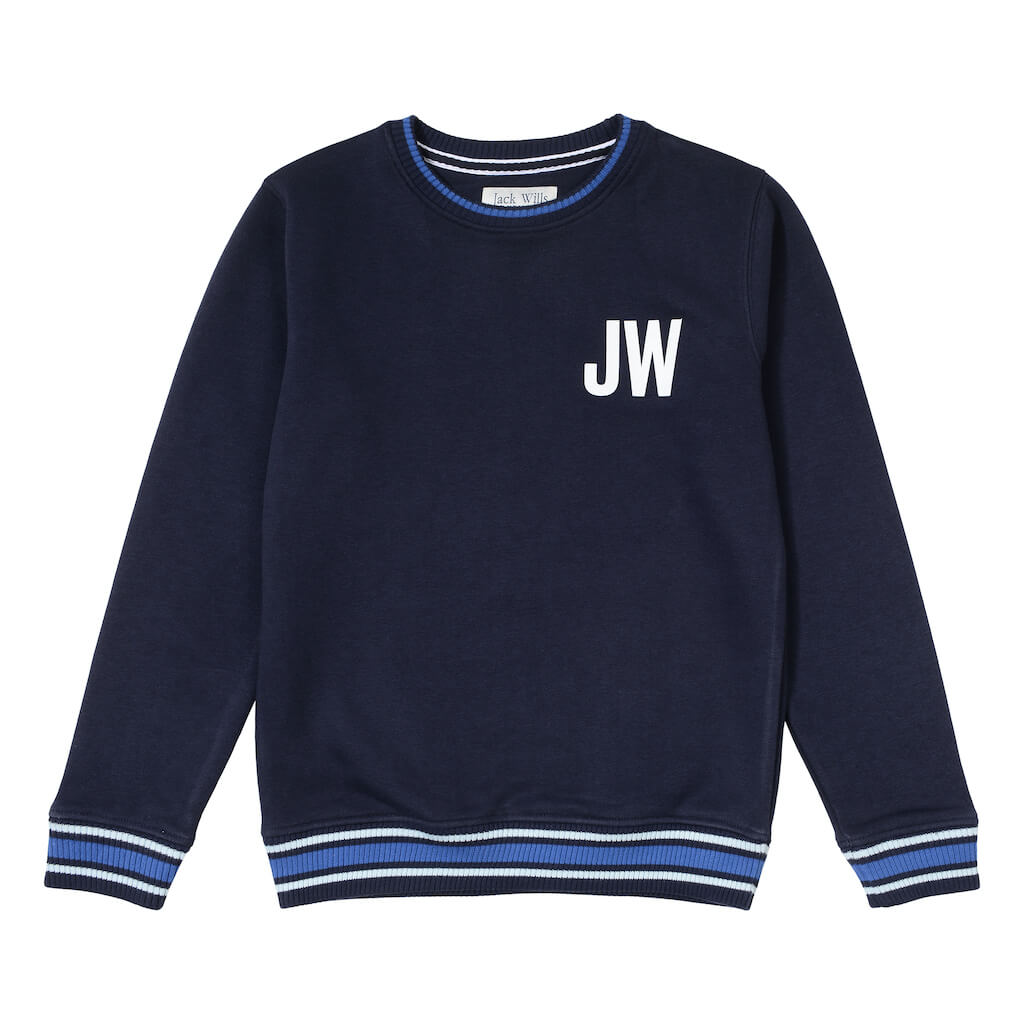 Jack Wills Boys Navy Crewneck Sweater