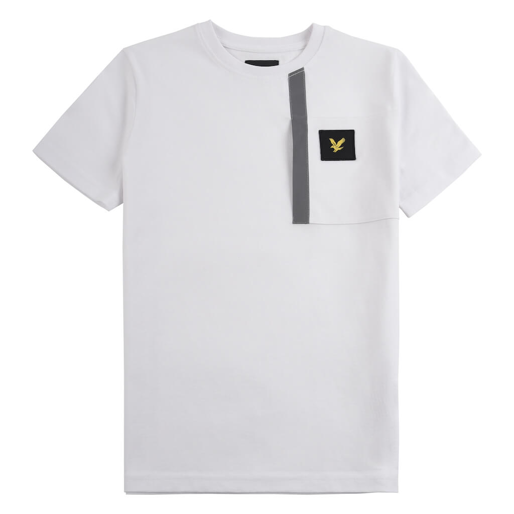 Lyle & Scott Boys White With Reflective Detail T-Shirt