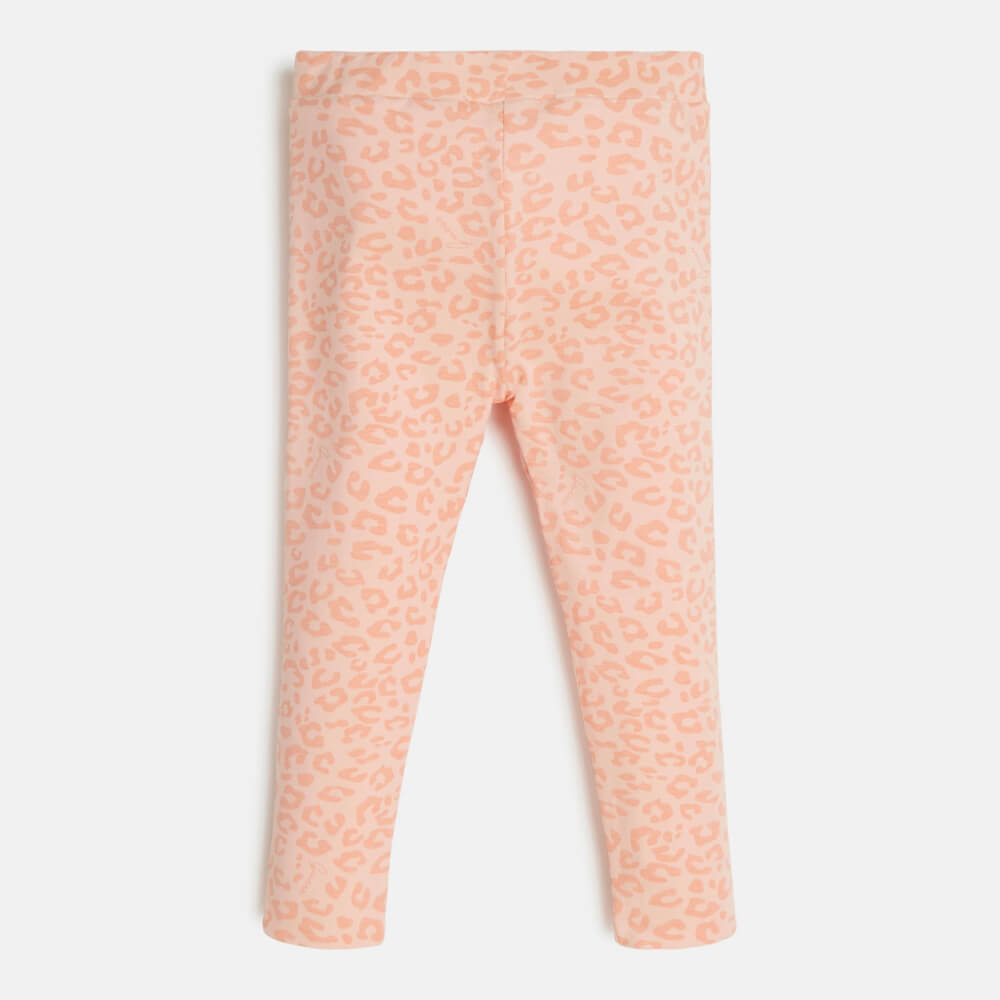 Guess Girls Leopard & Orange Reversible Leggings