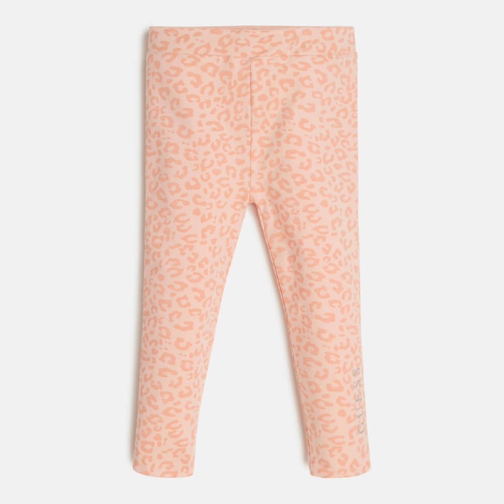 Guess Girls Leopard & Orange Reversible Leggings