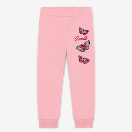 Roberto Cavalli Baby Girls Pink Joggers