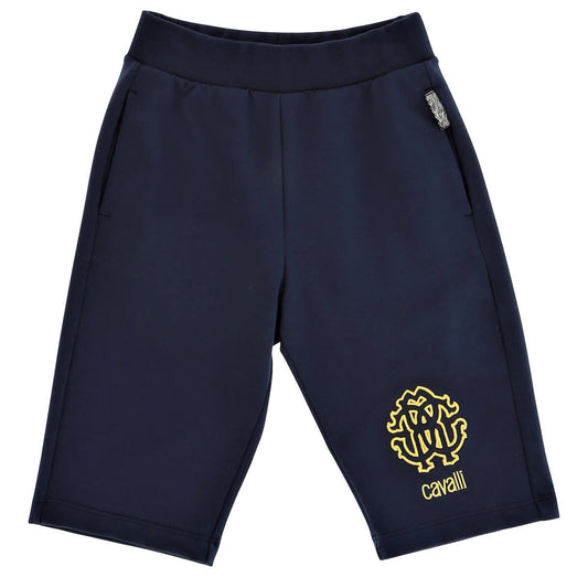 Roberto Cavalli Boys Navy Bermuda Joggers