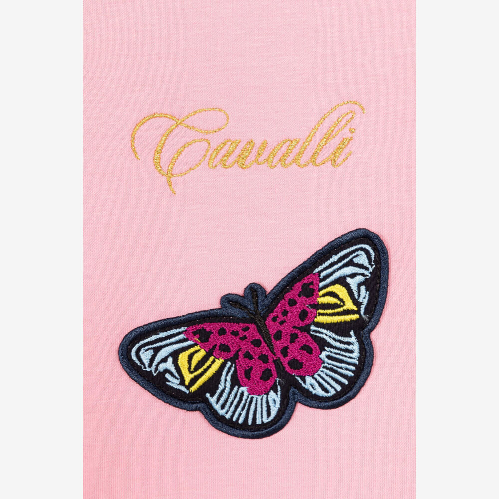 Roberto Cavalli Girls Pink Joggers