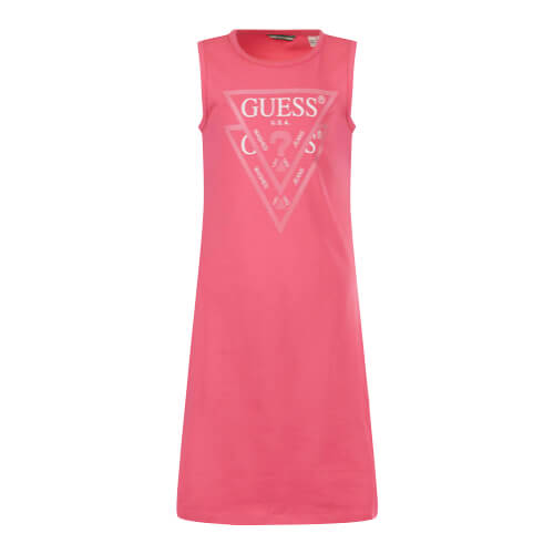 Guess Girls Pink Cotton Dress