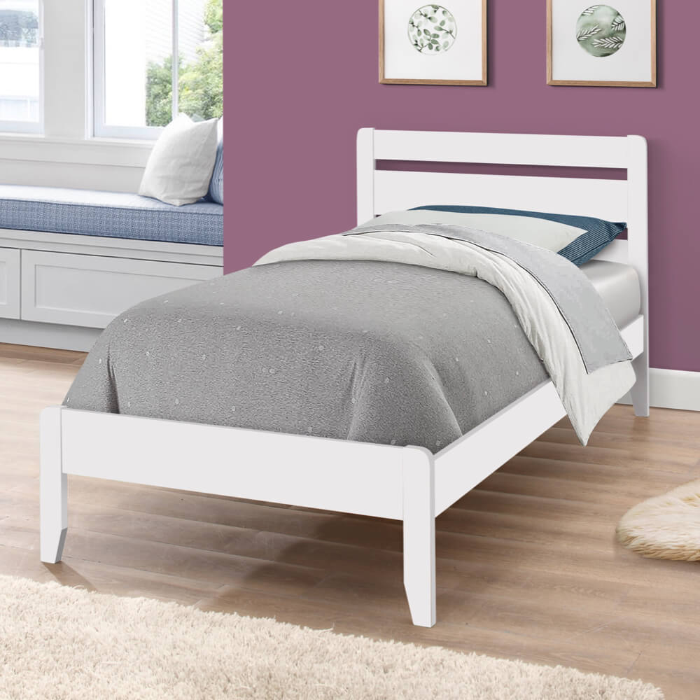Sareer Furniture Sandhurst 3ft Kids Wooden Bed Frame White