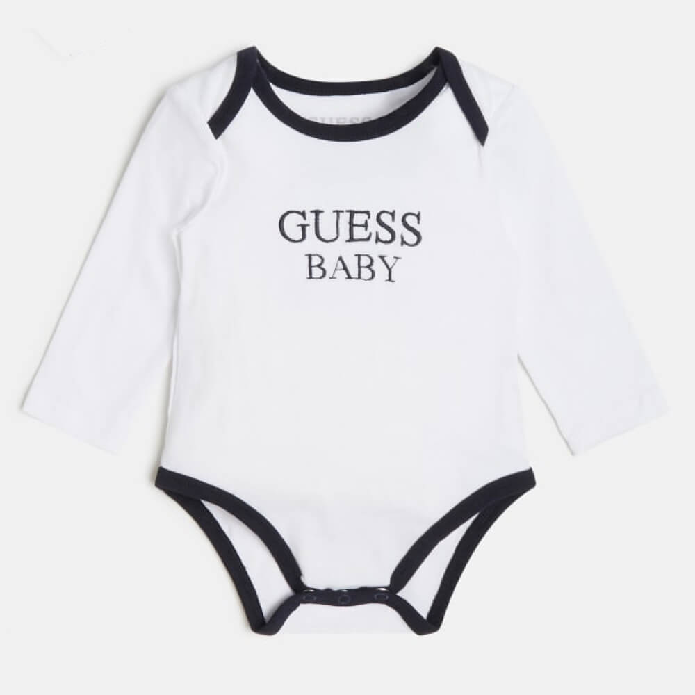 Guess Baby Boys Navy & White Sweatshirt Joggers and Babysuit Combo Set