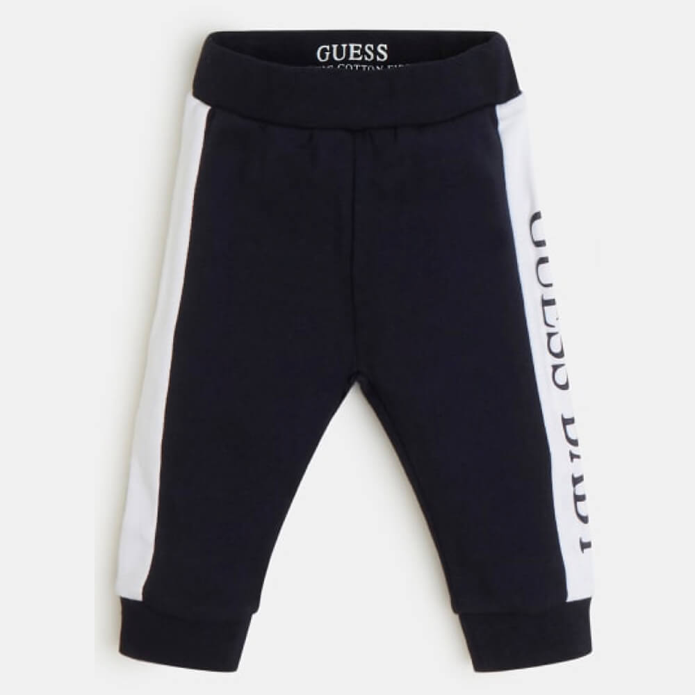 Guess Baby Boys Navy & White Sweatshirt Joggers and Babysuit Combo Set
