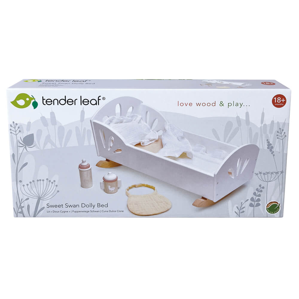 Tender Leaf Sweet Swan Dolly Bed