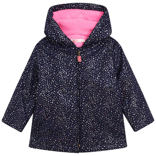 Billieblush Girls Navy Rain Coat